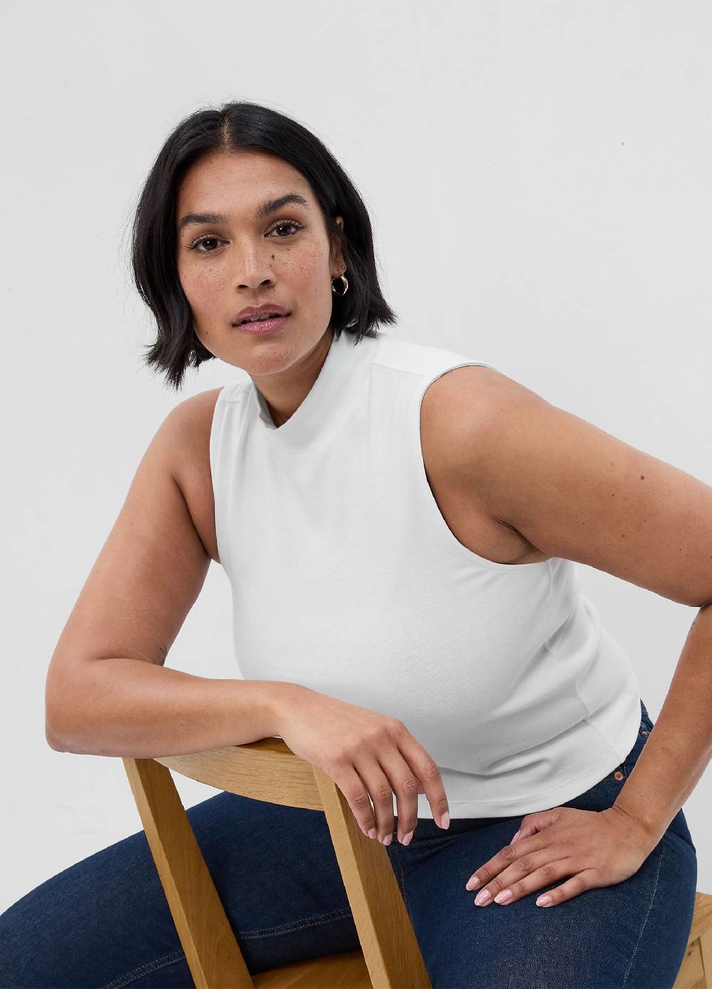 GAP Tank Top Mock Neck