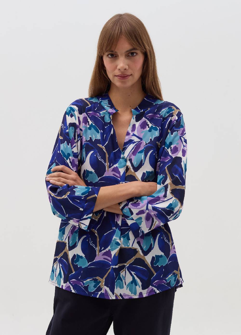 HYBRID Blusa Con Stampa Floreale