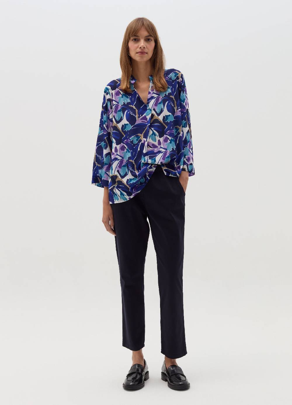 HYBRID Blusa con stampa floreale