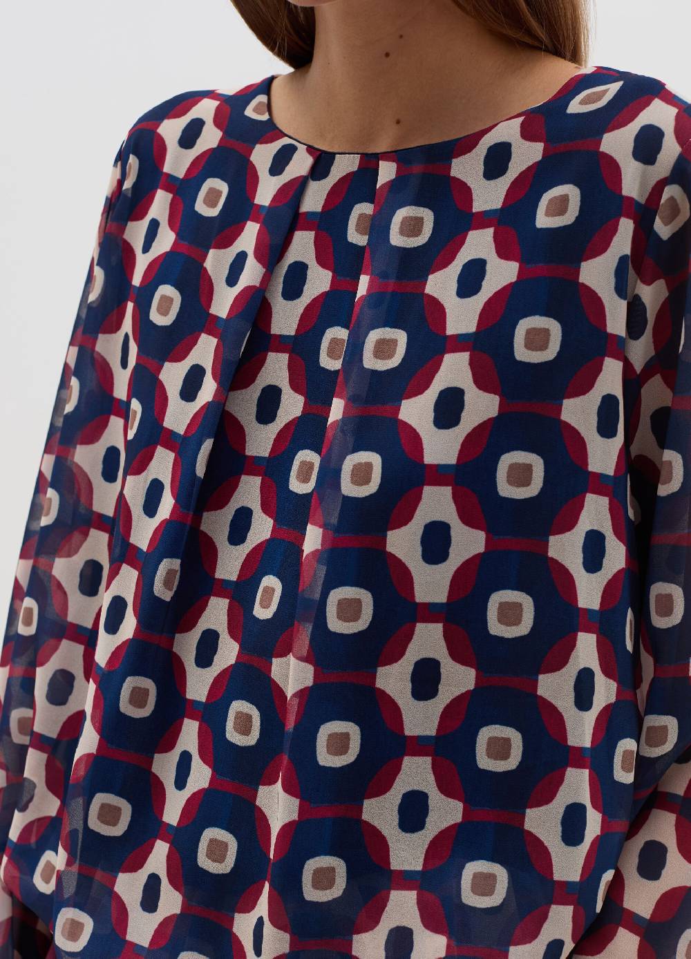 HYBRID Blusa Con Stampa Geometrica