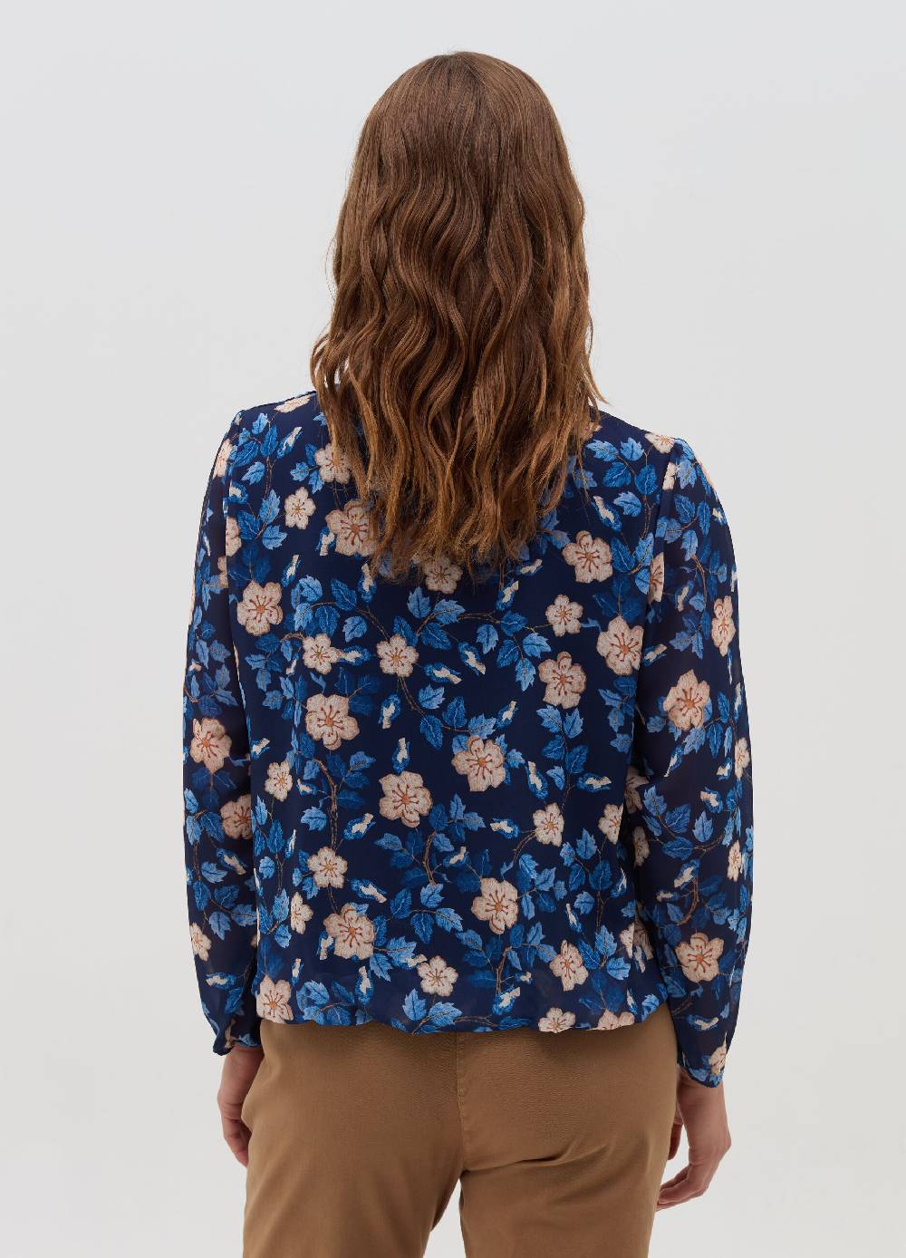 HYBRID Blusa Floreale A Maniche Lunghe