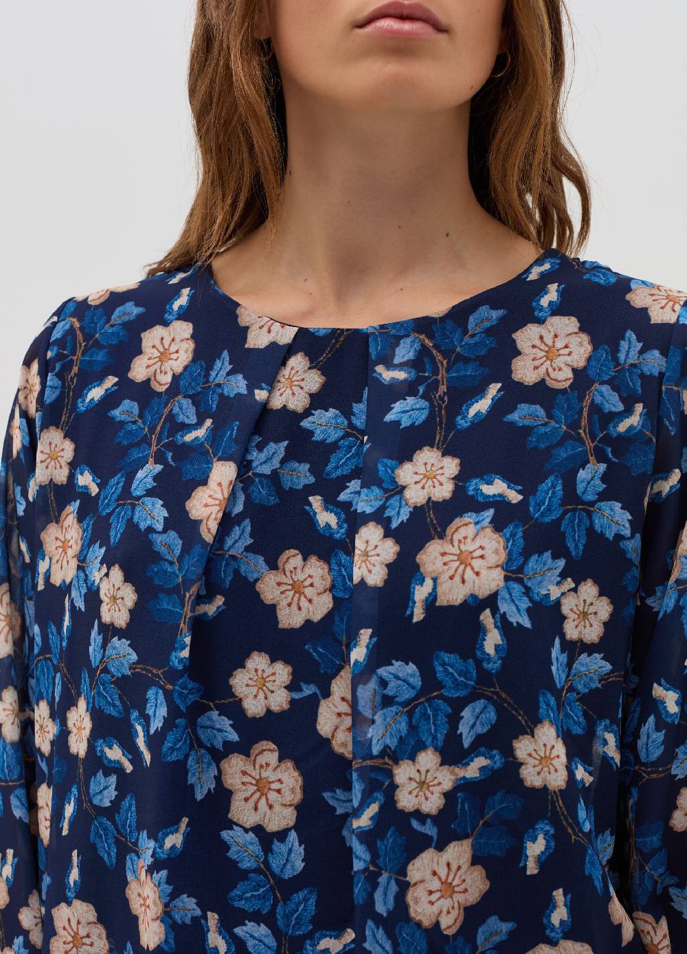 HYBRID Blusa Floreale A Maniche Lunghe