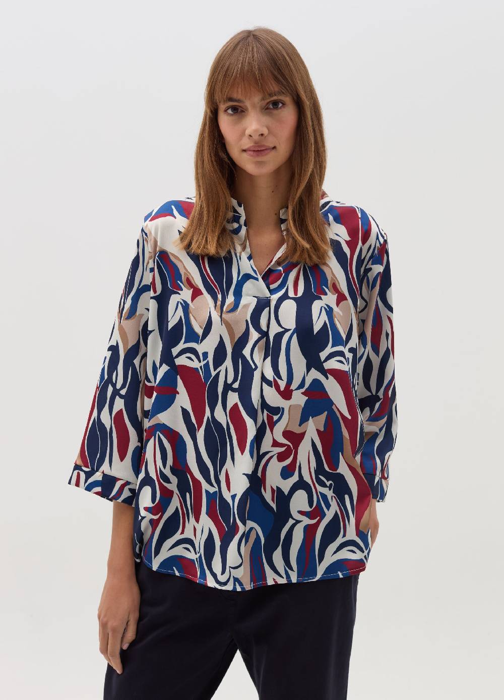 HYBRID Blusa Multicolore Con Scollo A V