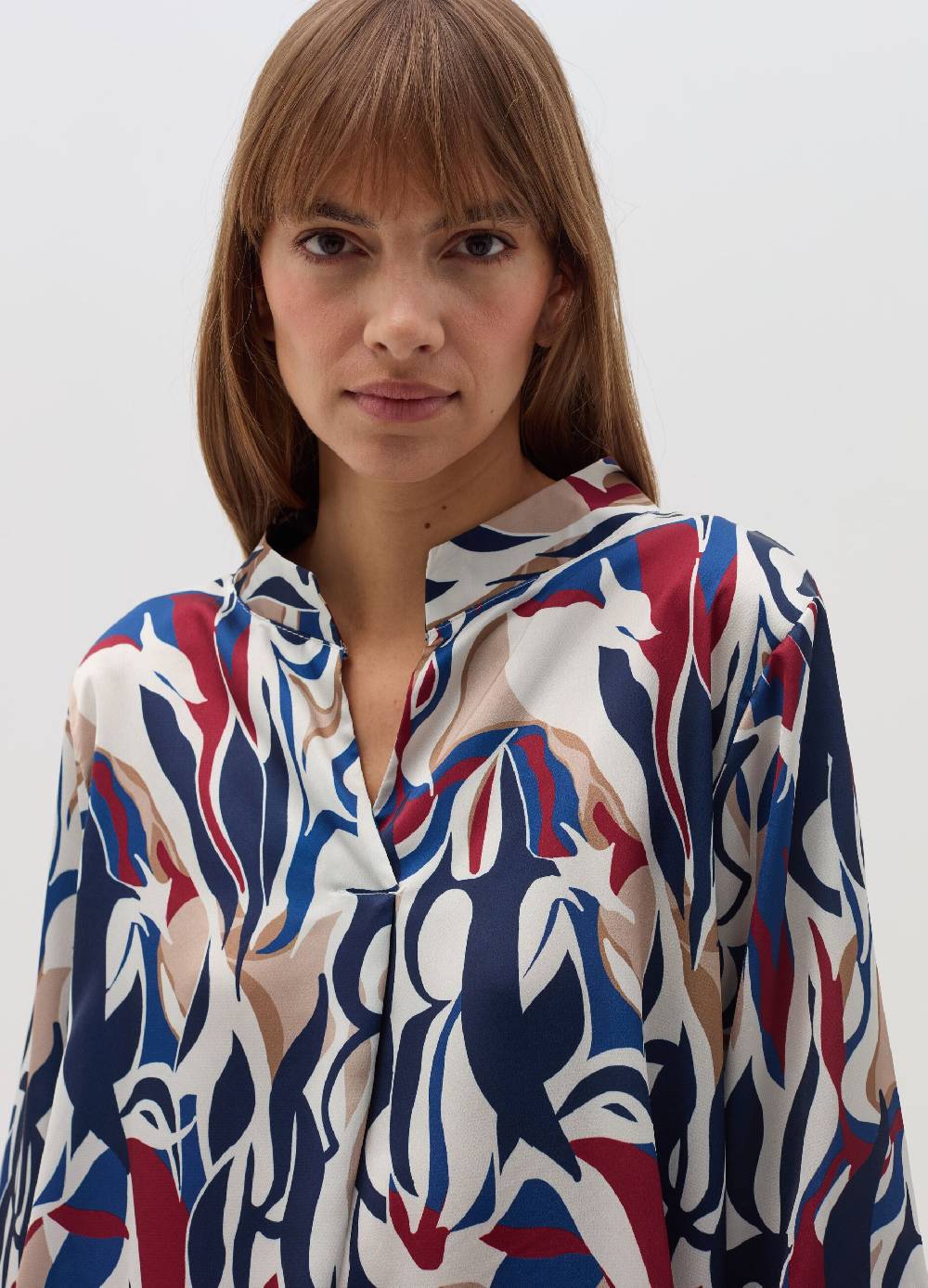 HYBRID Blusa Multicolore Con Scollo A V