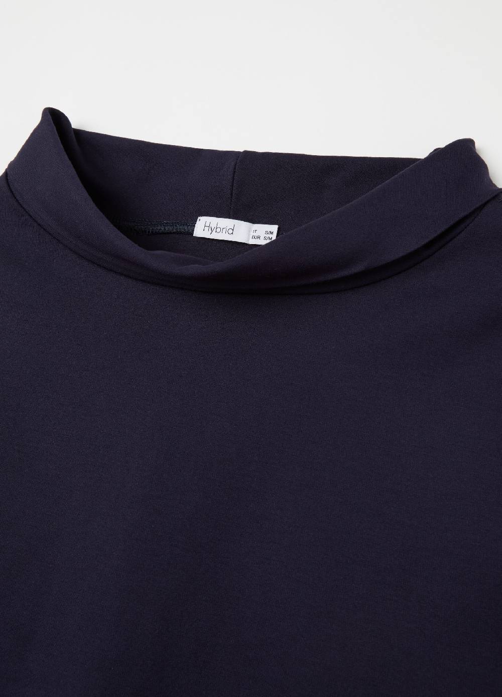 HYBRID Blusa Scollo A Barca Con Risvolto