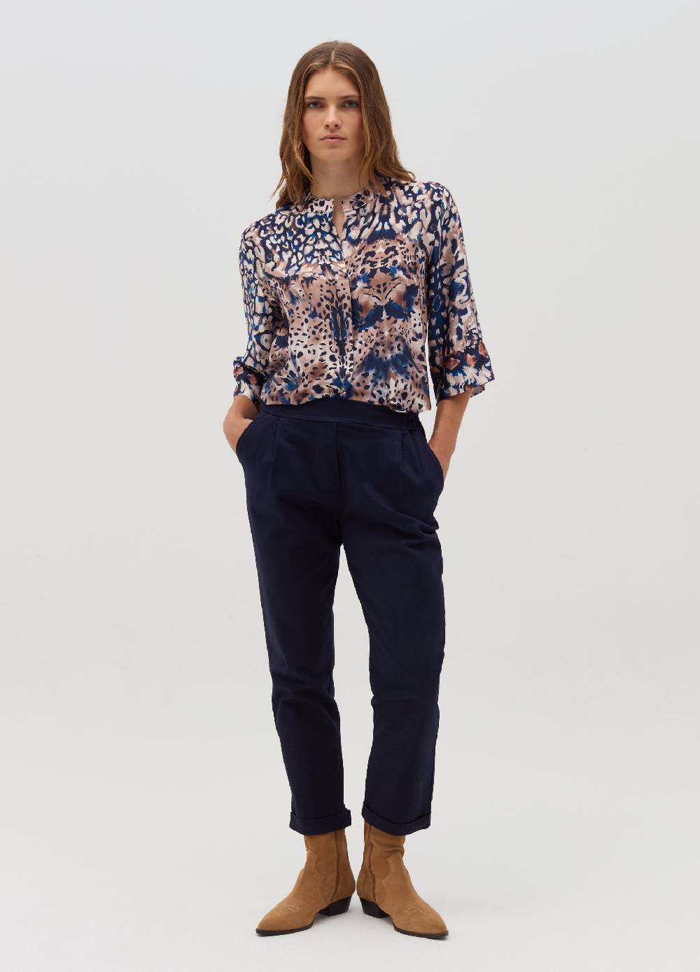 HYBRID Blusa stampata con maniche a tre quarti