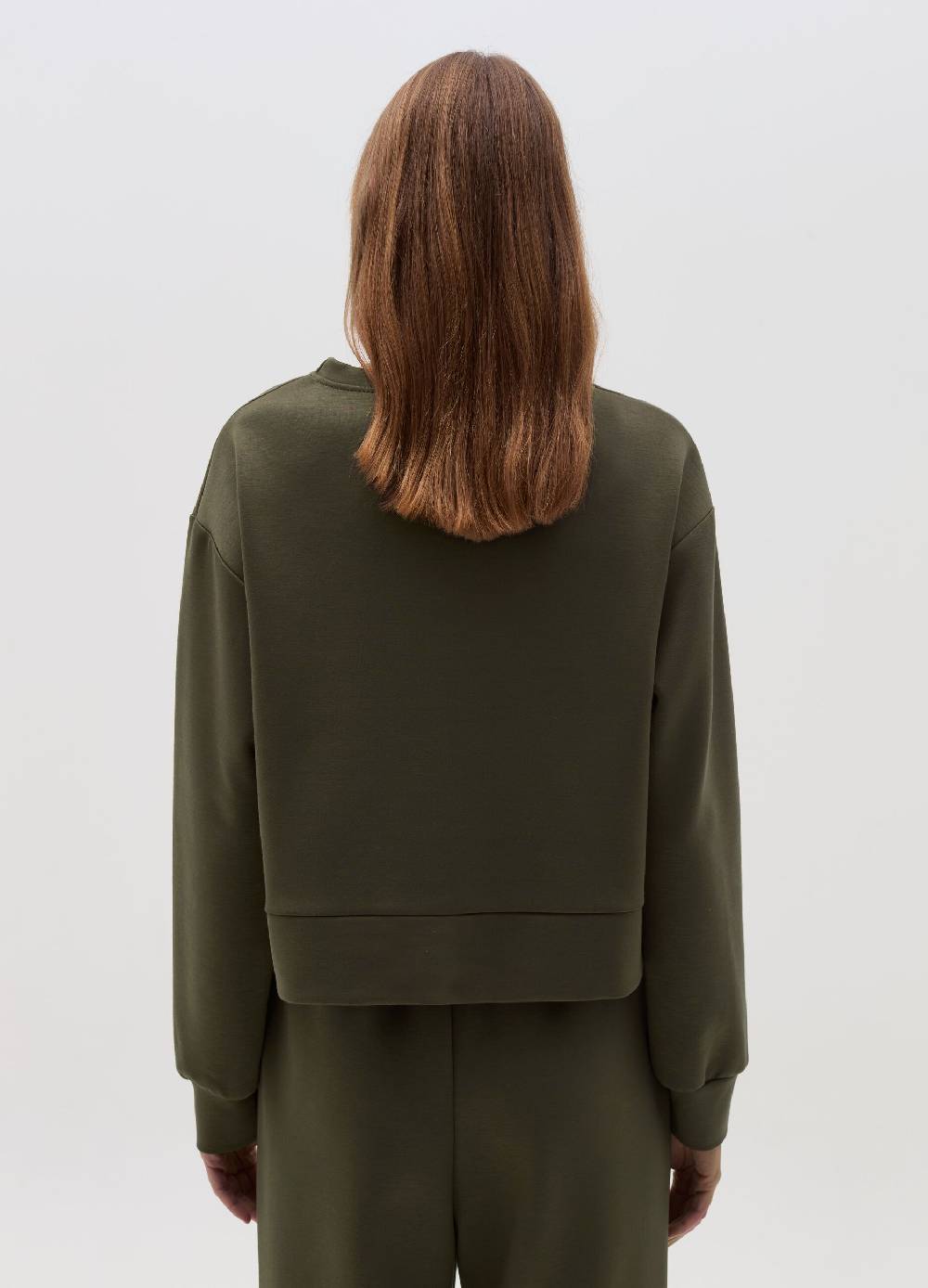 HYBRID Felpa Over Con Scollo Rotondo