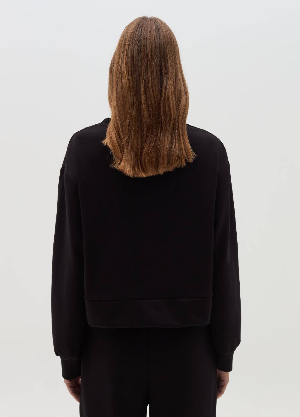 HYBRID Felpa Over Con Scollo Rotondo