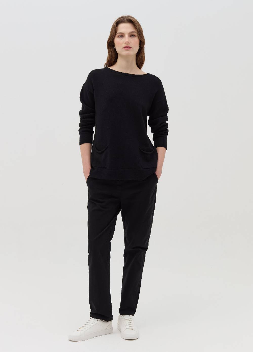 HYBRID Maglia a maniche lunghe con tasche