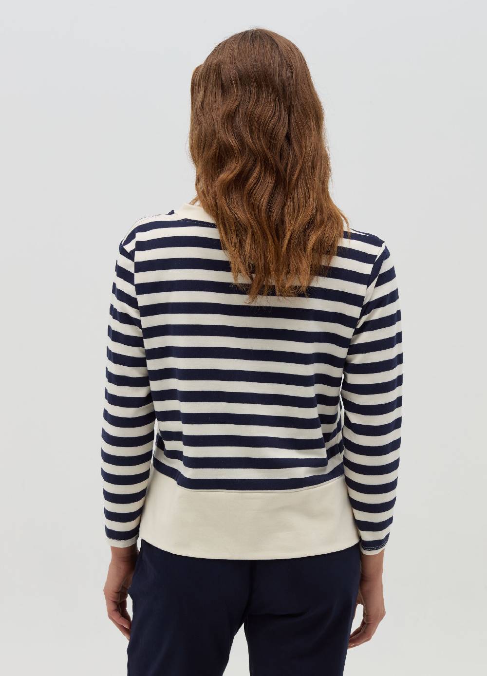 HYBRID Maglia A Righe Con Spacchetti