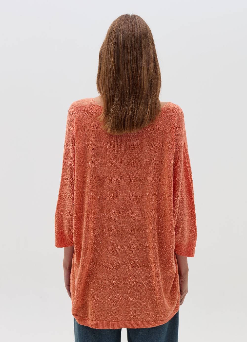 HYBRID Maglia In Lurex Con Maniche A Tre Quarti