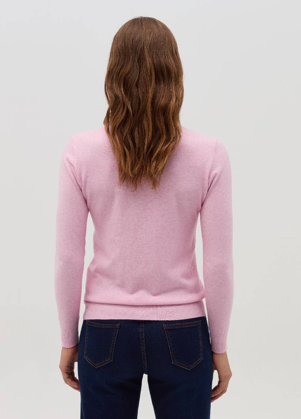 HYBRID Pullover Girocollo Con Piccolo Risvolto