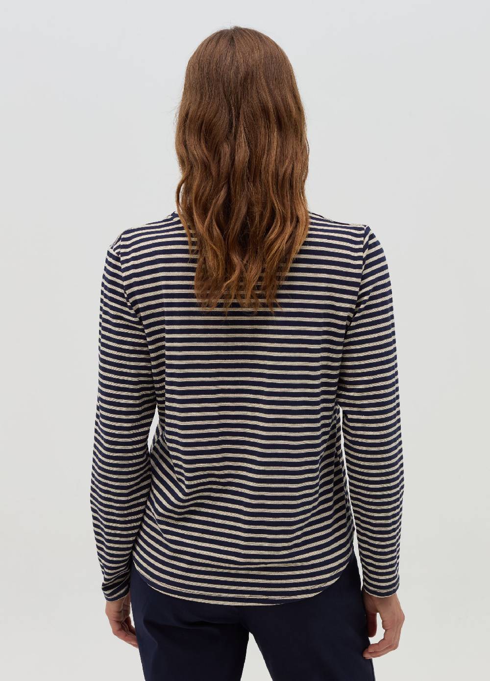 HYBRID T-shirt A Righe In Lurex Con Maniche Lunghe