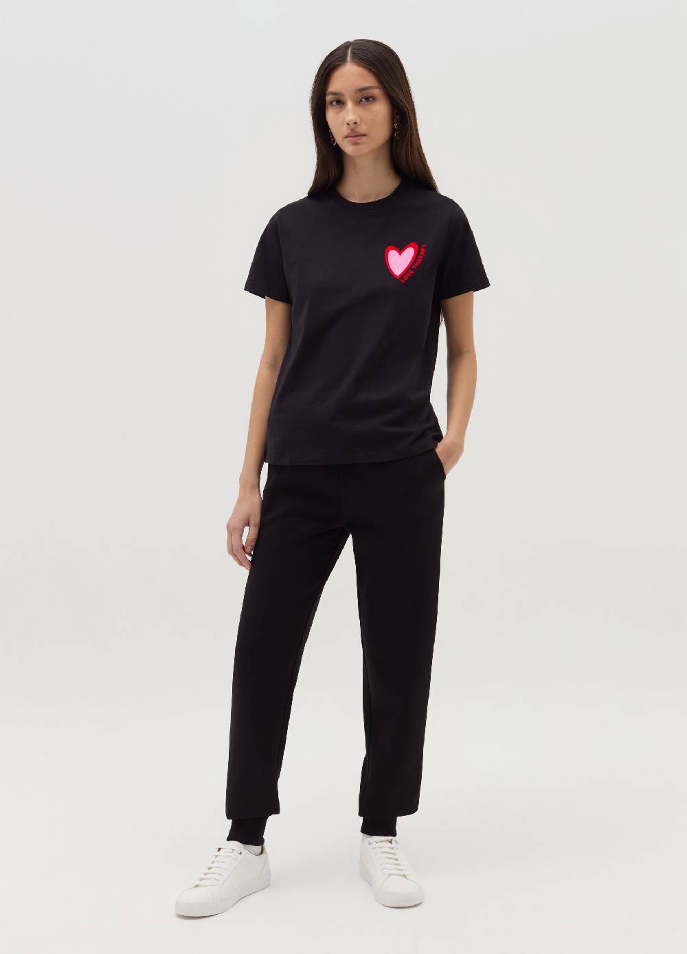 LOVE THERAPY T-shirt con stampa cuore