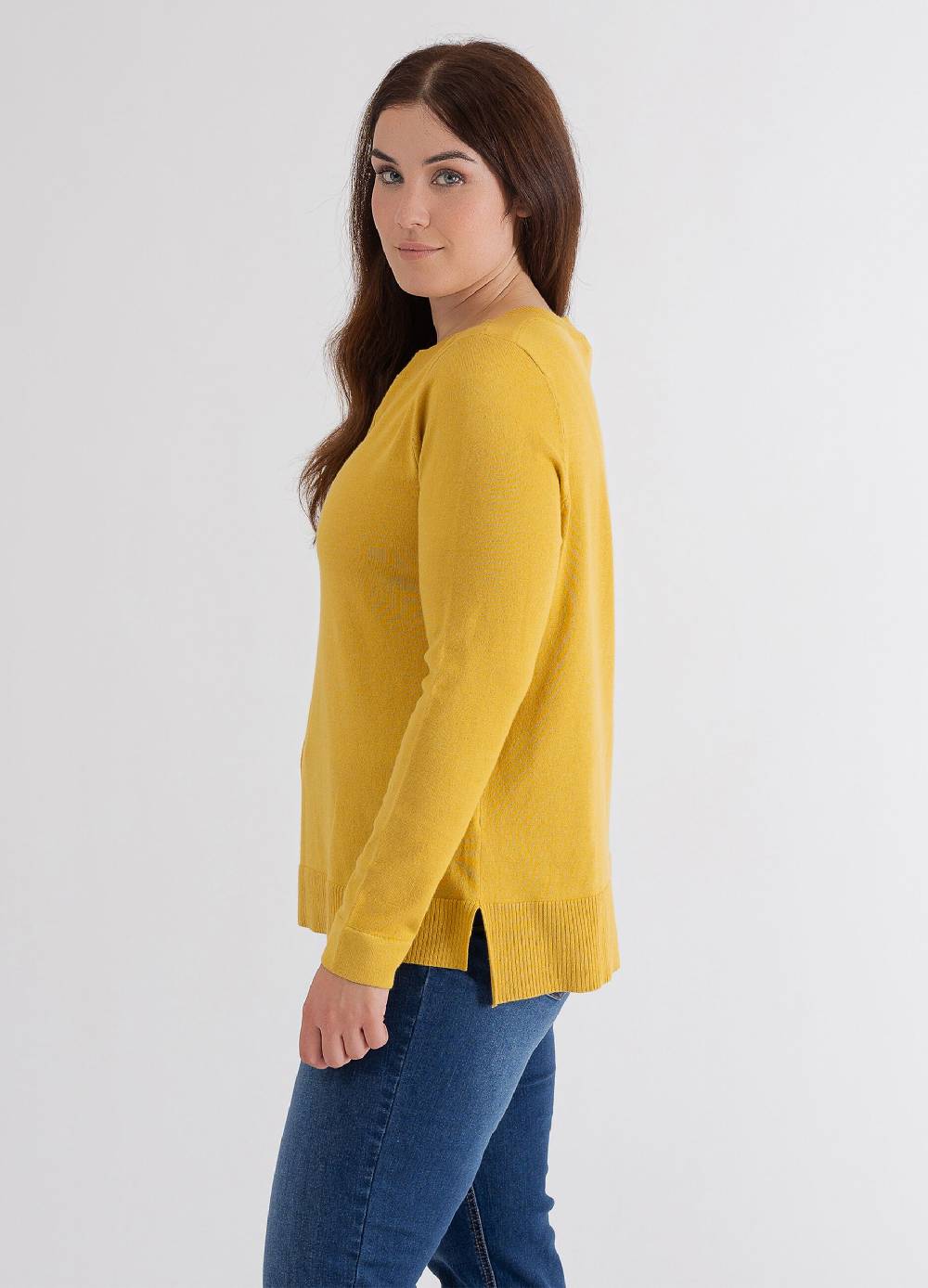 OCTOBER Maglia A Maniche Lunghe Scollo A Barca Curvy