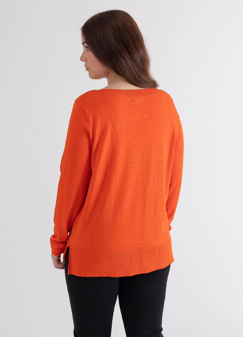 OCTOBER Maglia A Maniche Lunghe Scollo A Barca Curvy