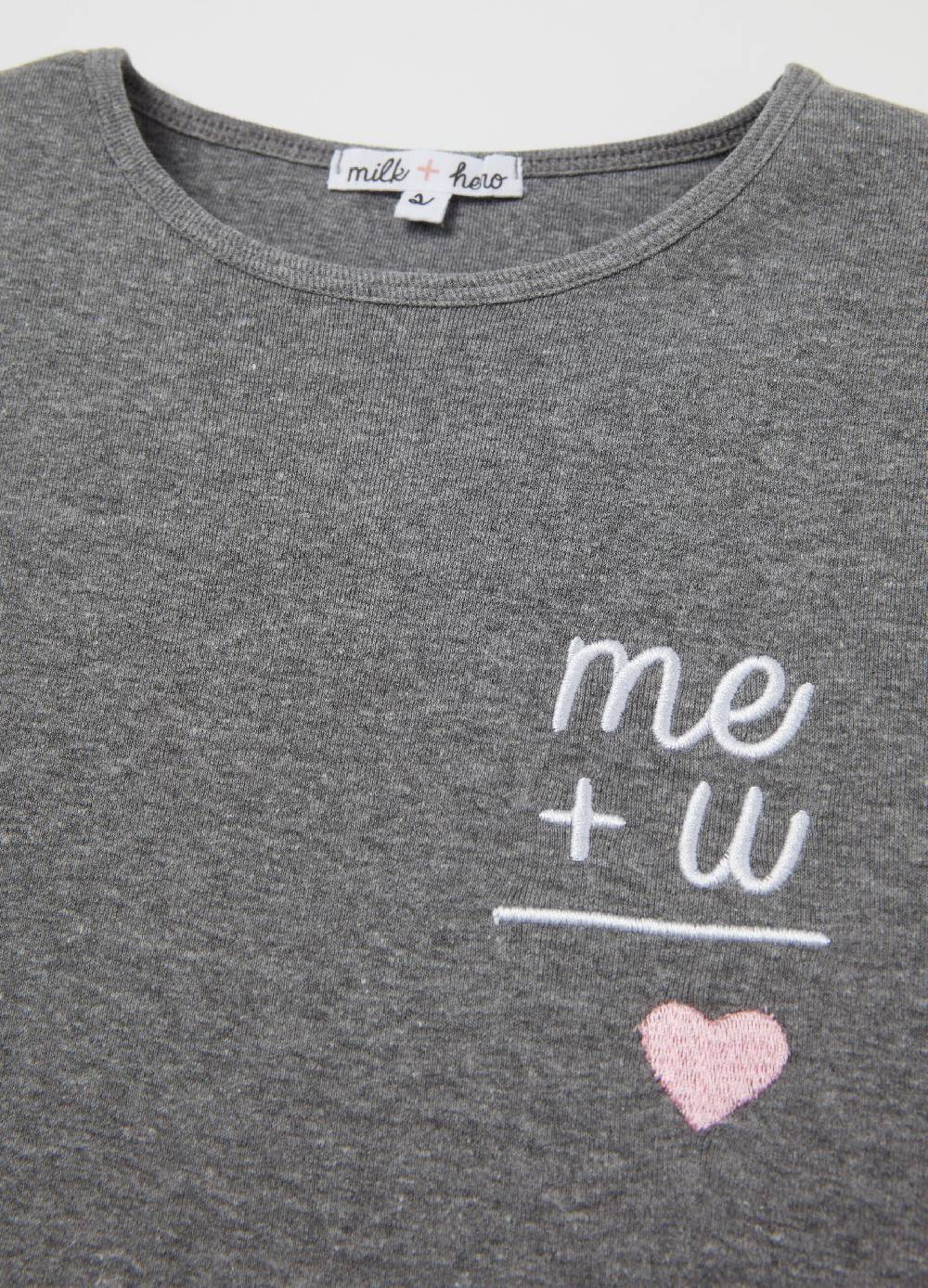 MILK+HERO T-shirt Girocollo Con Ricamo