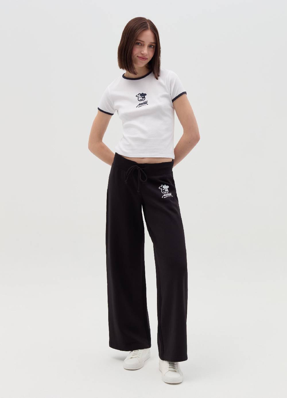 MILK+HERO T-shirt Girocollo Con Stampa