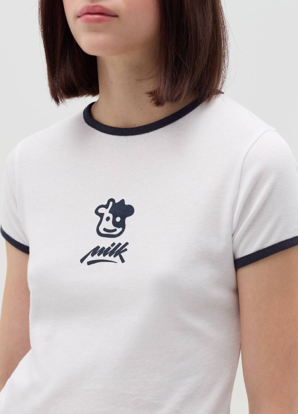 MILK+HERO T-shirt Girocollo Con Stampa