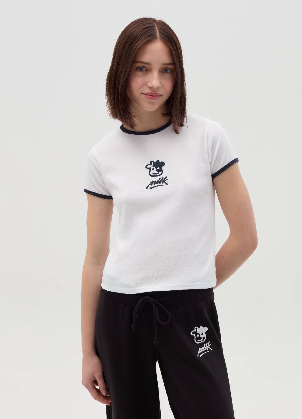 MILK+HERO T-shirt girocollo con stampa