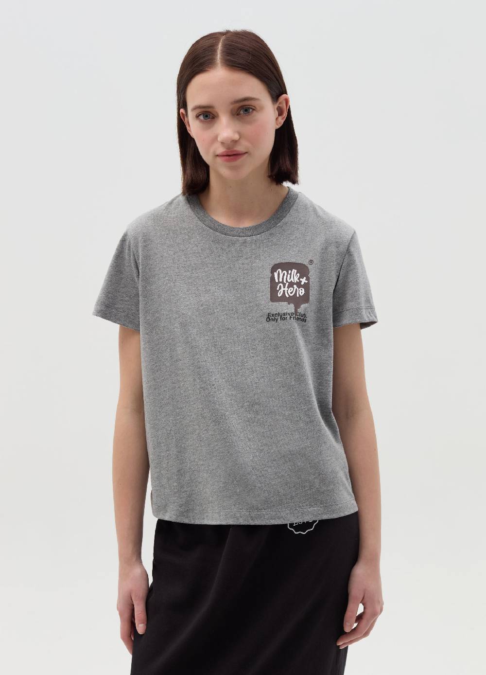 MILK+HERO T-shirt Girocollo In Cotone