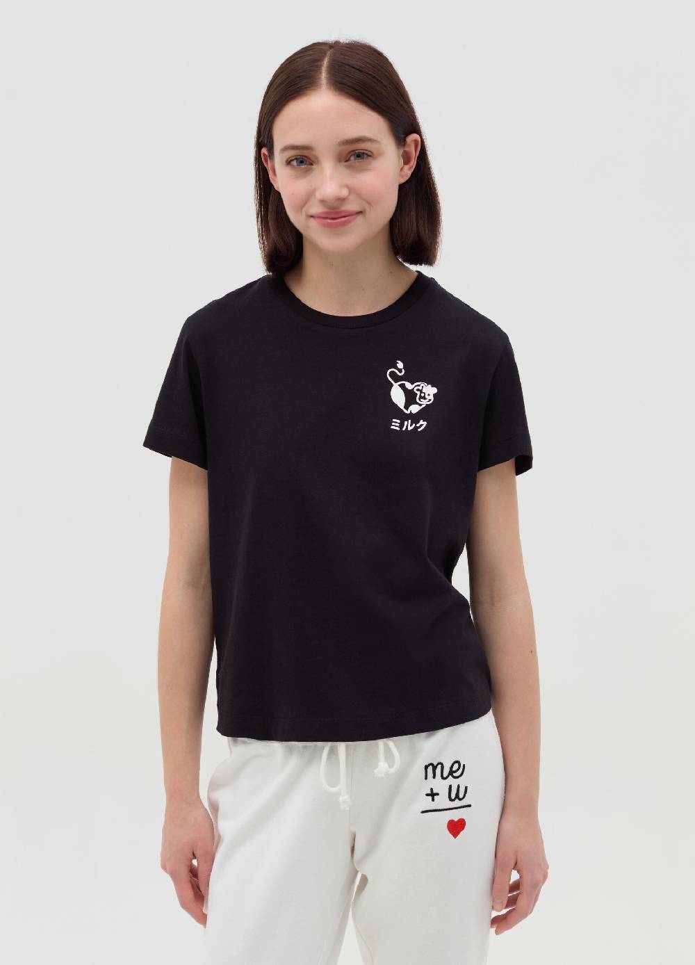 MILK+HERO T-shirt girocollo in cotone