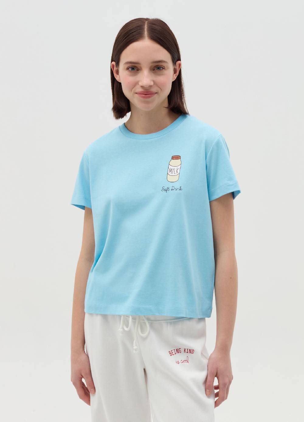 MILK+HERO T-shirt Girocollo In Cotone