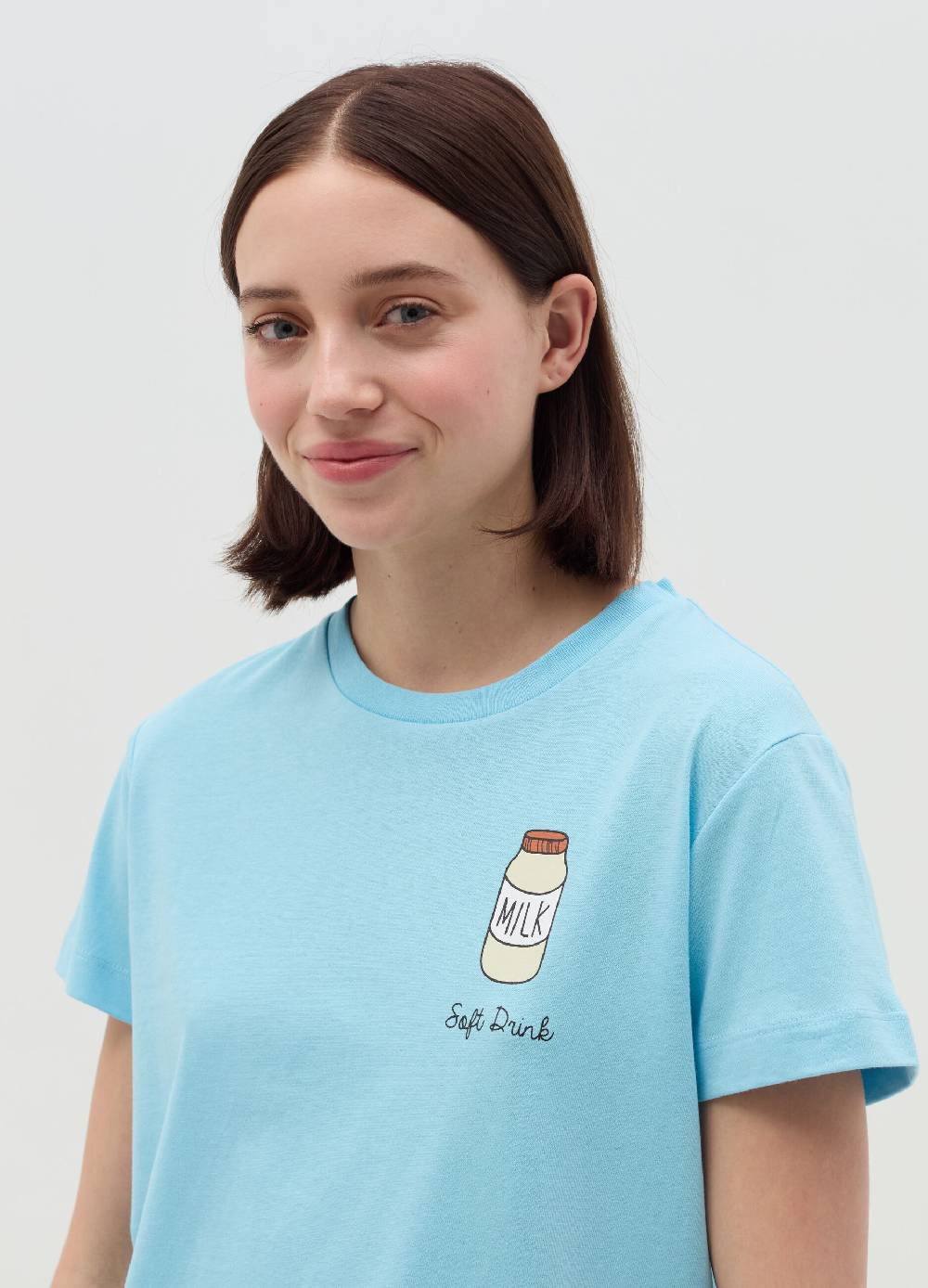 MILK+HERO T-shirt Girocollo In Cotone