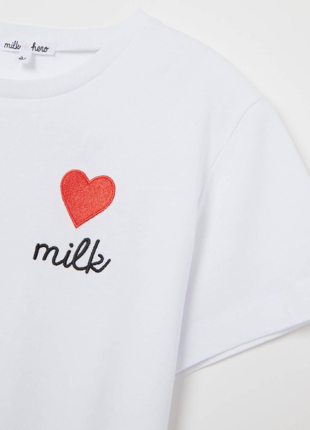 MILK+HERO T-shirt Girocollo In Cotone