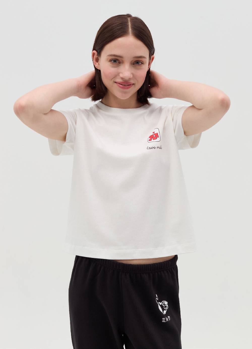 MILK+HERO T-shirt Girocollo In Cotone