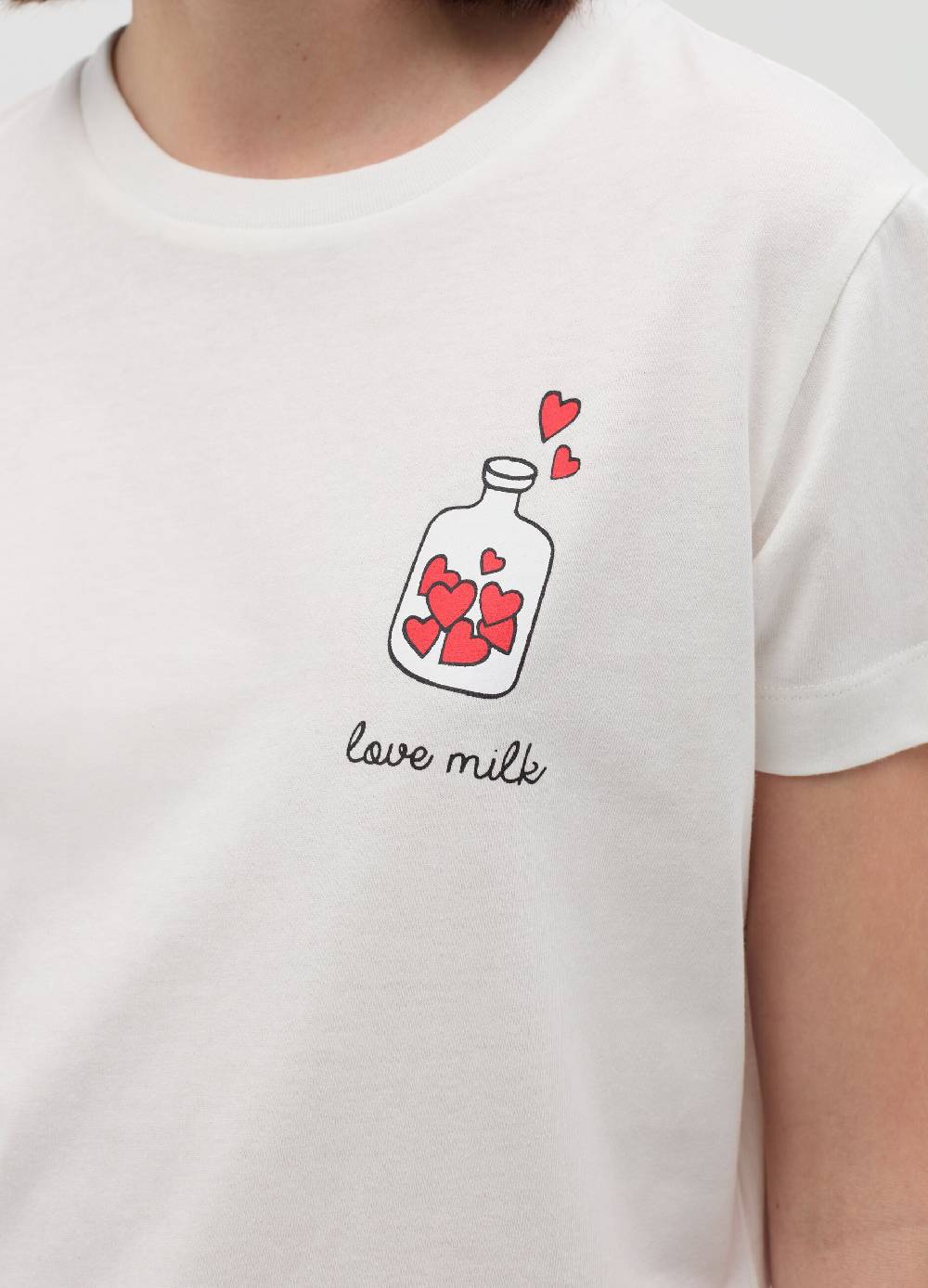 MILK+HERO T-shirt Girocollo In Cotone