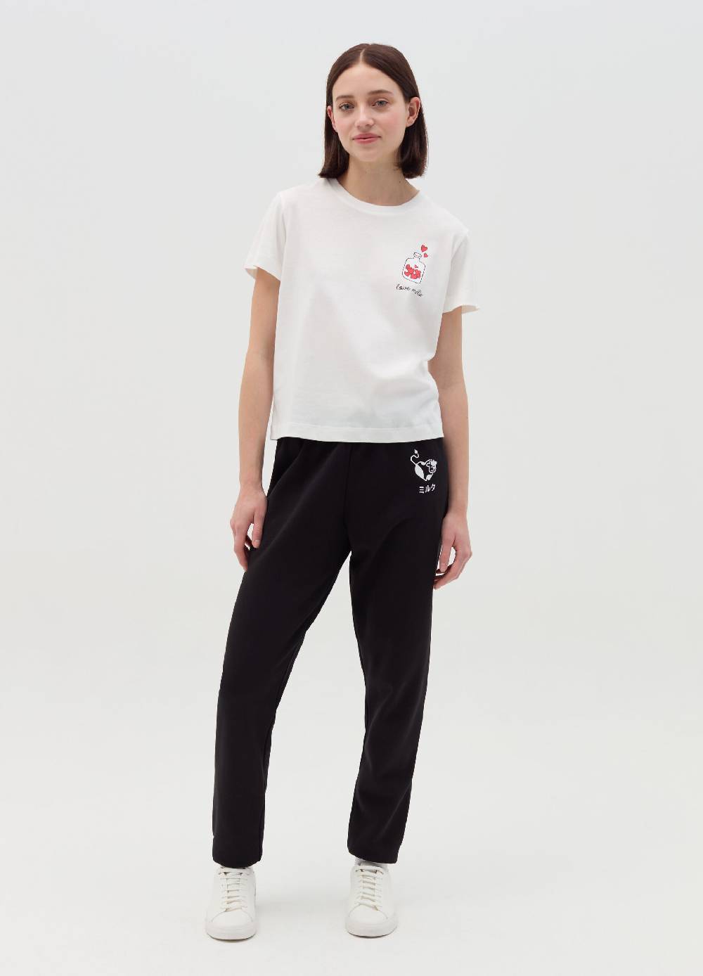 MILK+HERO T-shirt girocollo in cotone