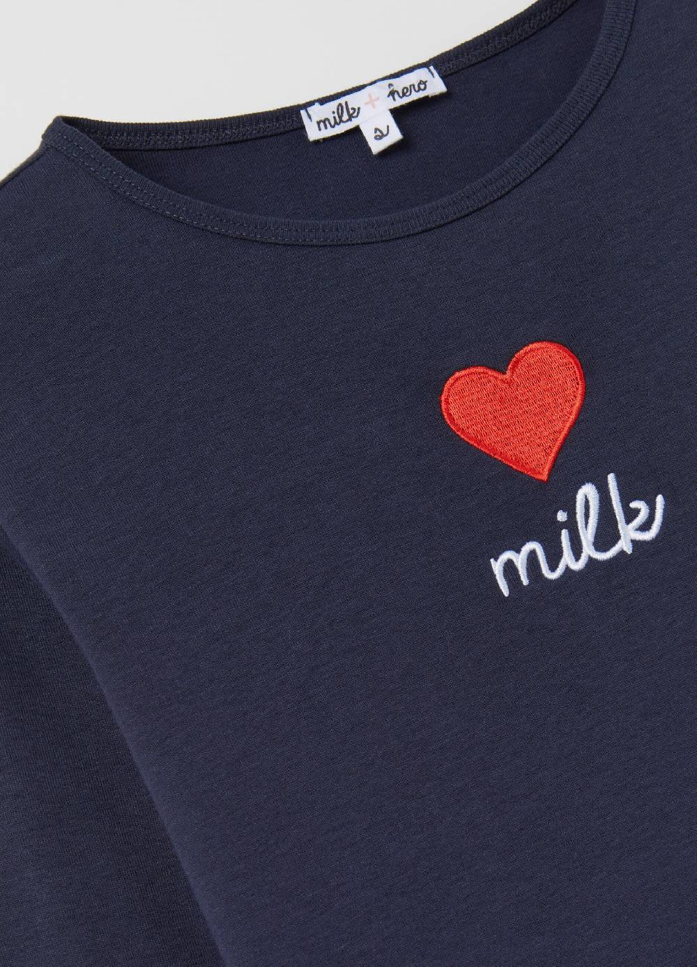 MILK+HERO T-shirt In Cotone Con Maniche Lunghe