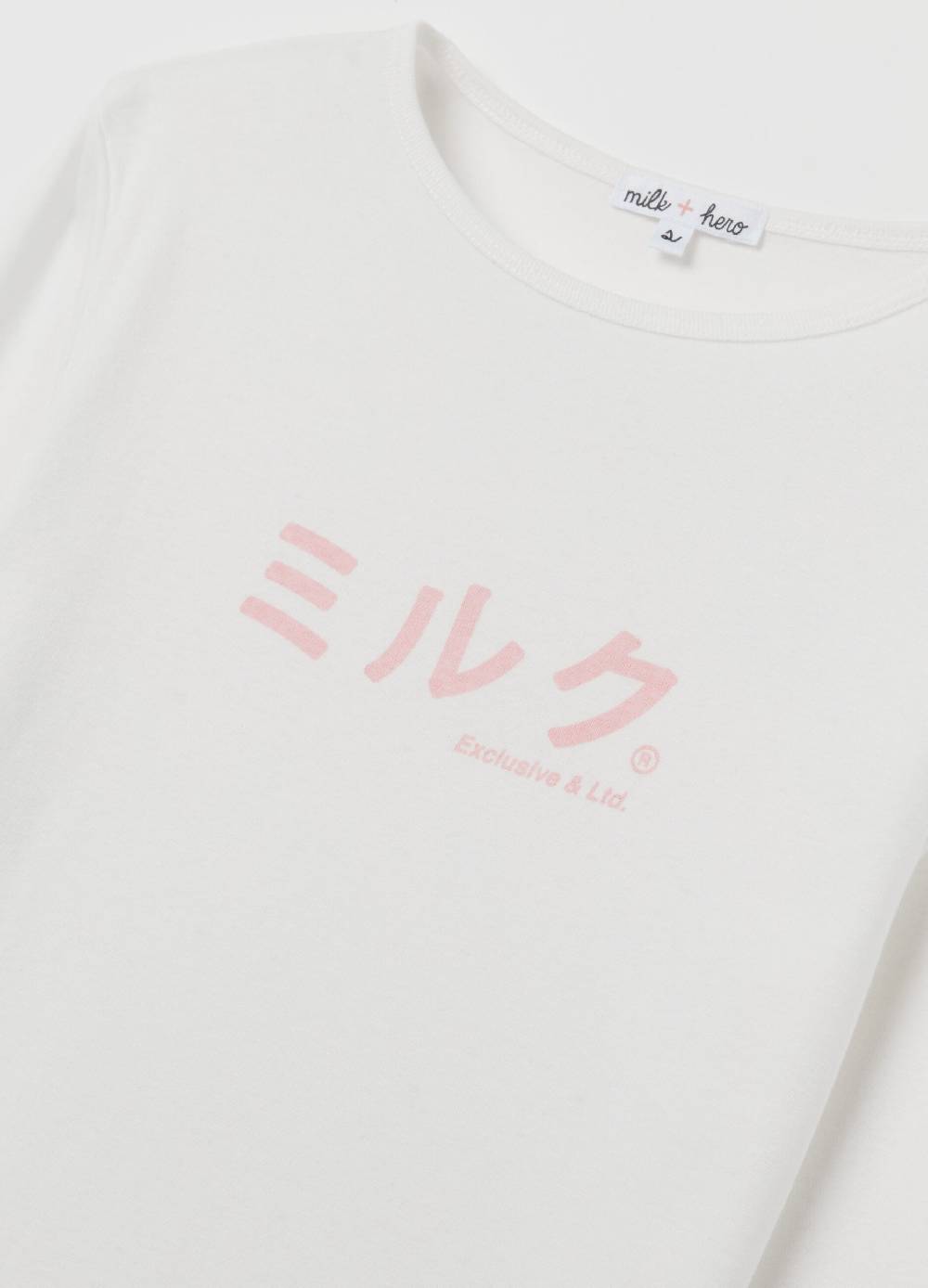 MILK+HERO T-shirt In Cotone Con Maniche Lunghe