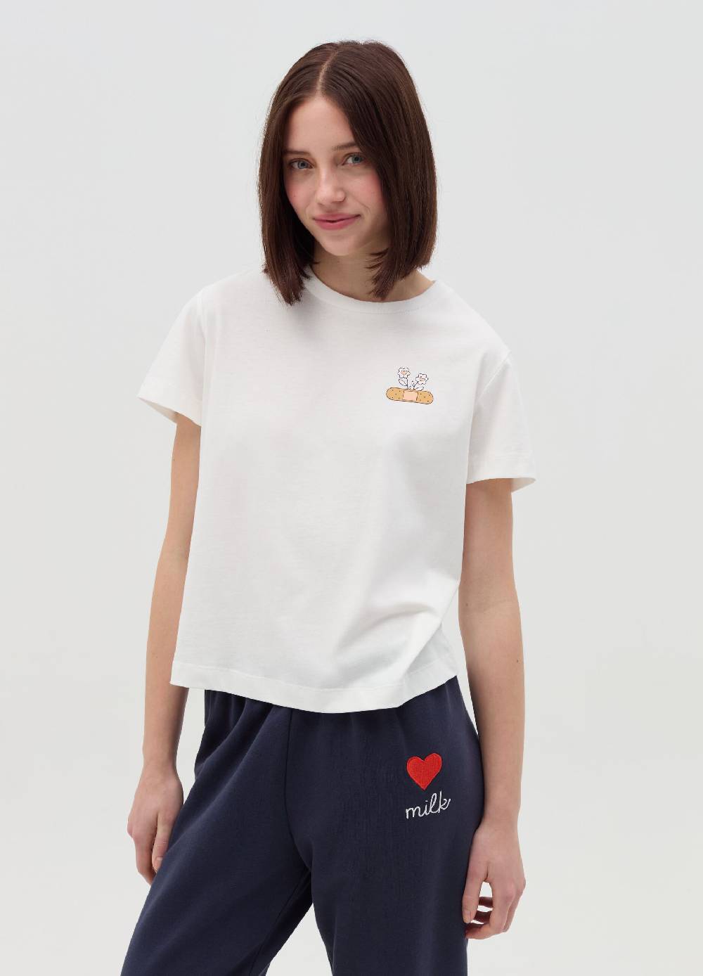 MILK+HERO T-shirt In Cotone Con Stampa