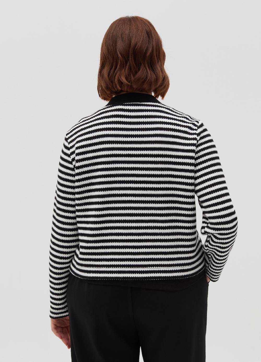 MYA Cardigan A Righe Con Bottoni Dorati Curvy