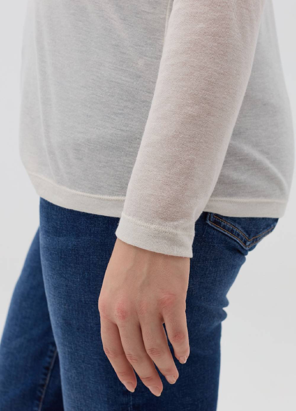 MYA Maglia Maniche Lunghe A Collo Alto Curvy