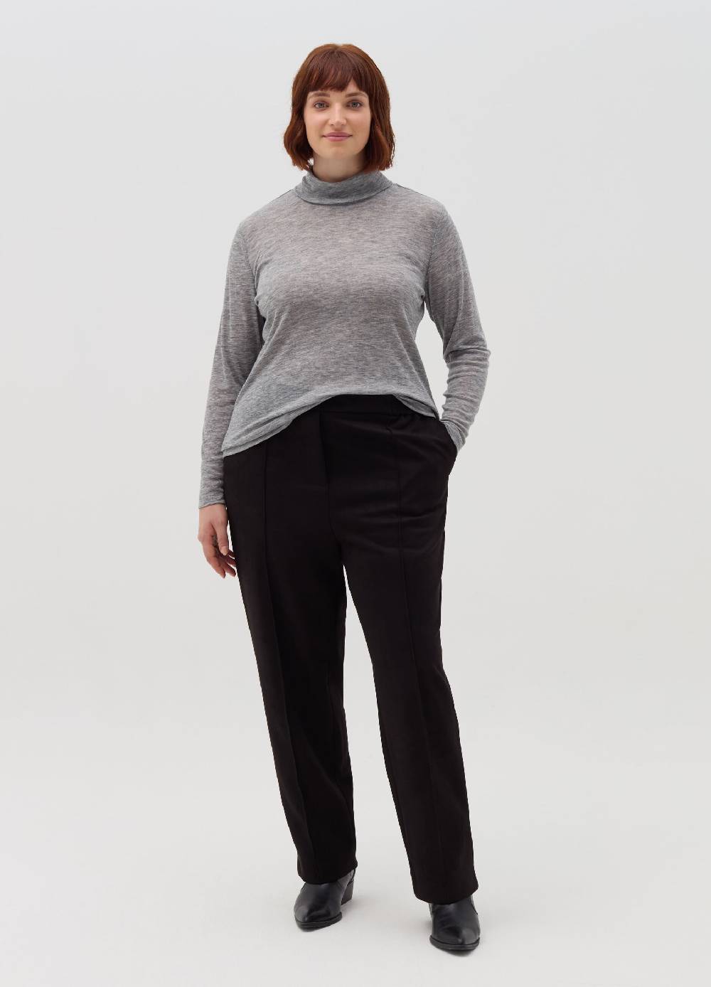 MYA Maglia maniche lunghe a collo alto Curvy