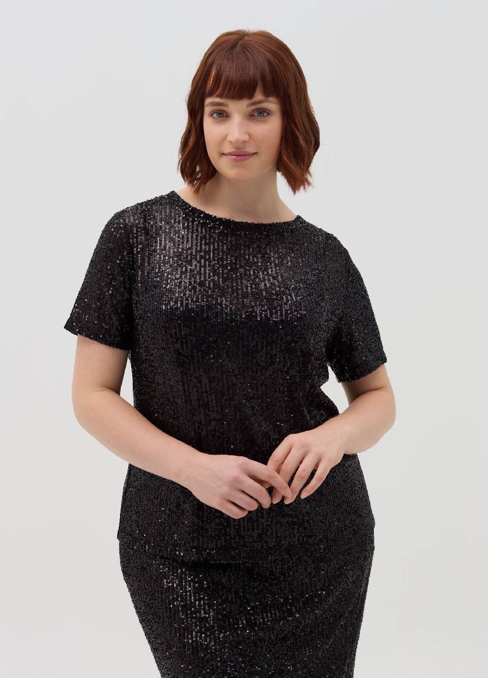 MYA T-shirt con paillettes Curvy