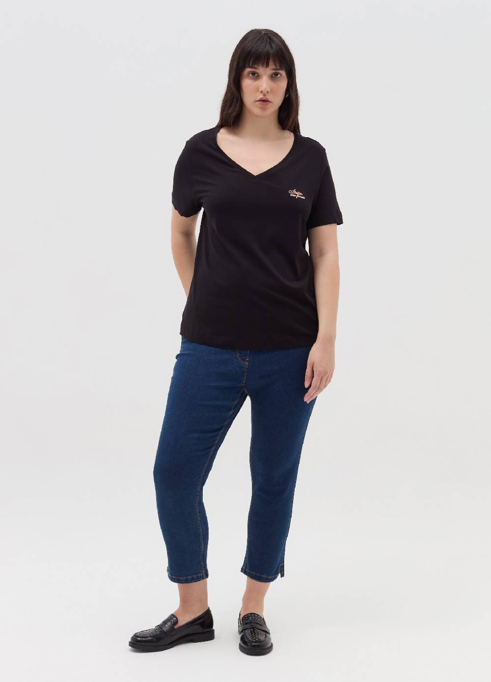 MYA T-shirt Con Ricamo Lurex Curvy