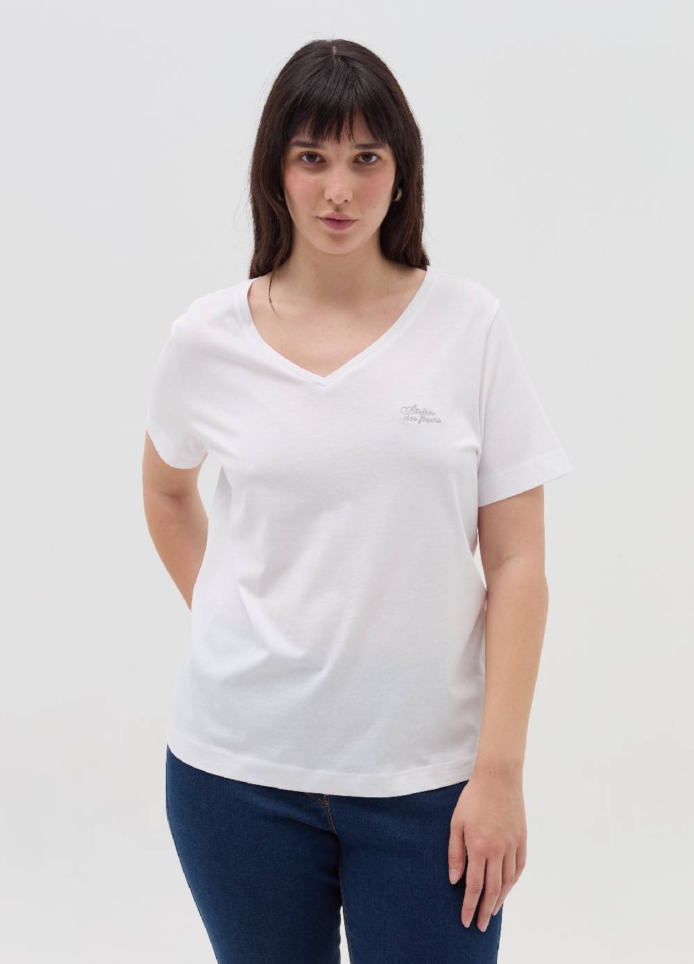 MYA T-shirt Con Ricamo Lurex Curvy