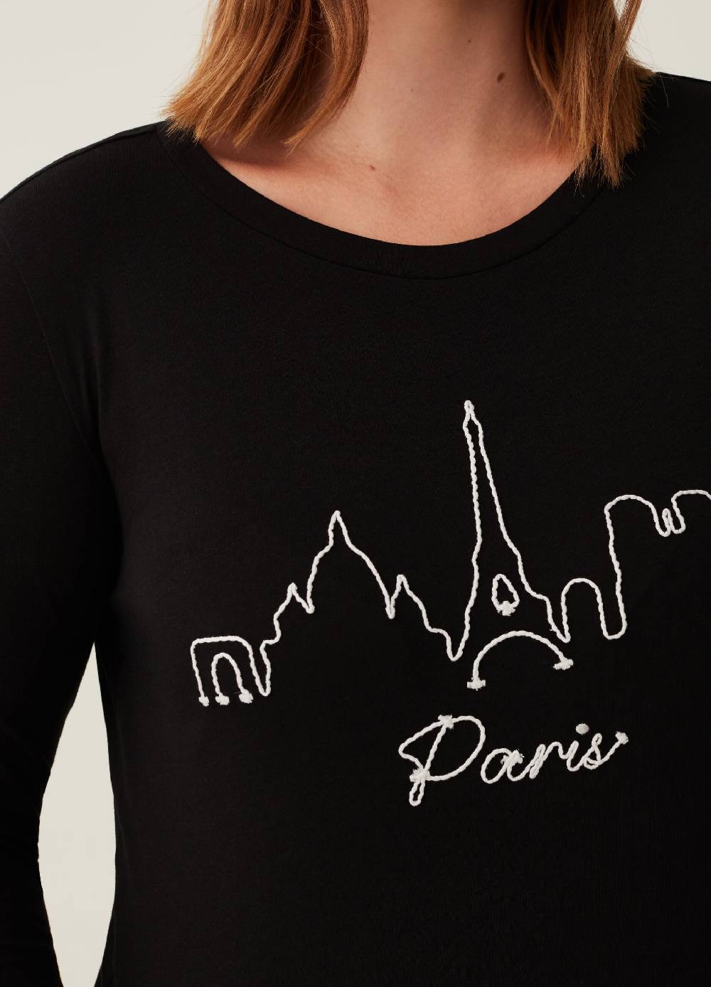 MYA T-shirt Con Ricamo Skyline Curvy