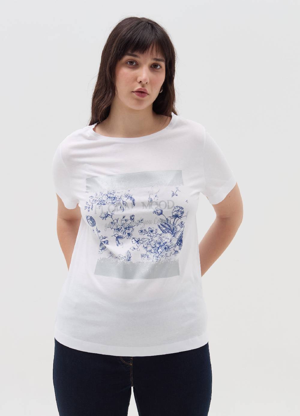 MYA T-shirt Con Stampa In Foil Curvy