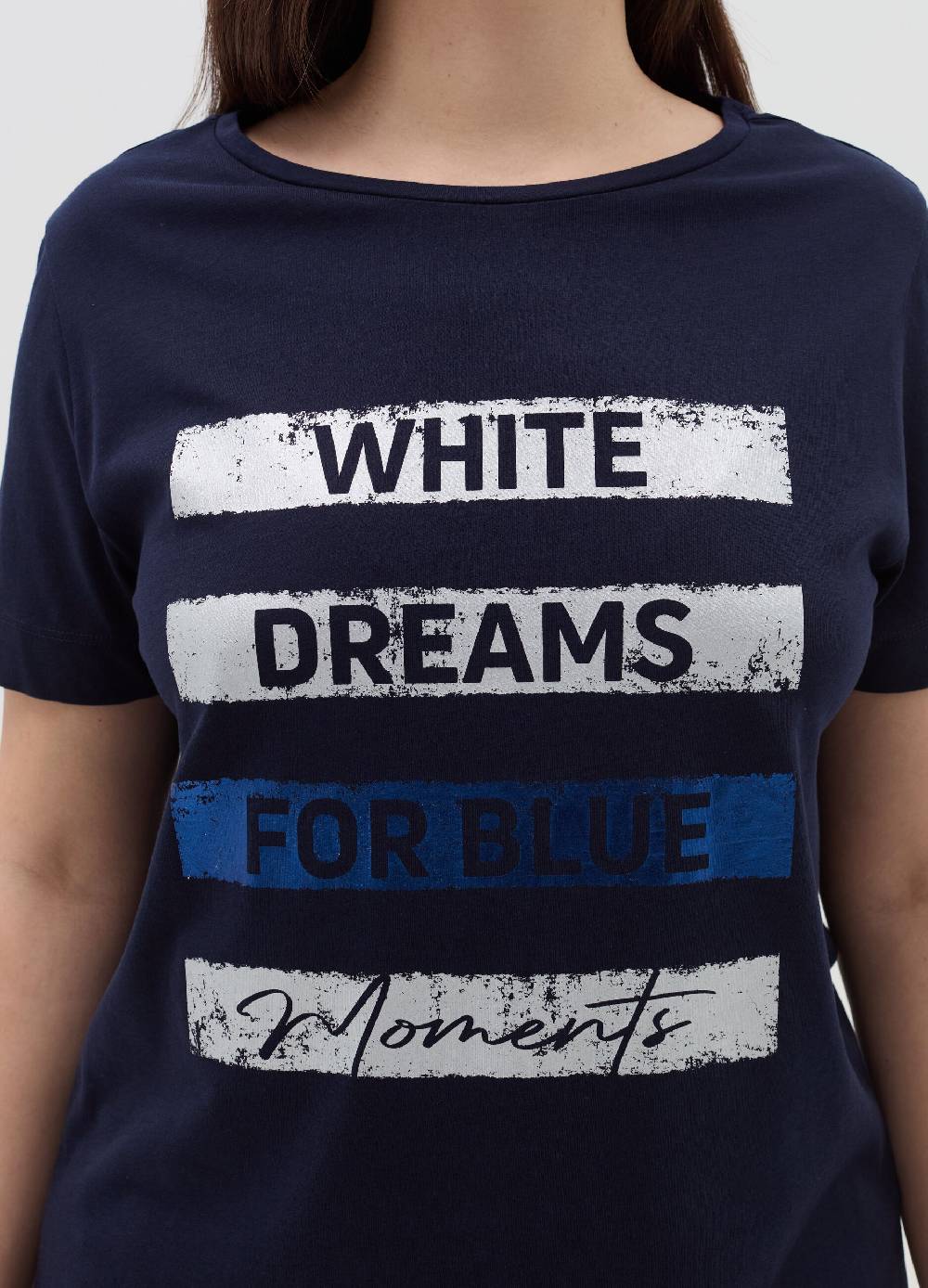 MYA T-shirt Con Stampa In Foil Curvy