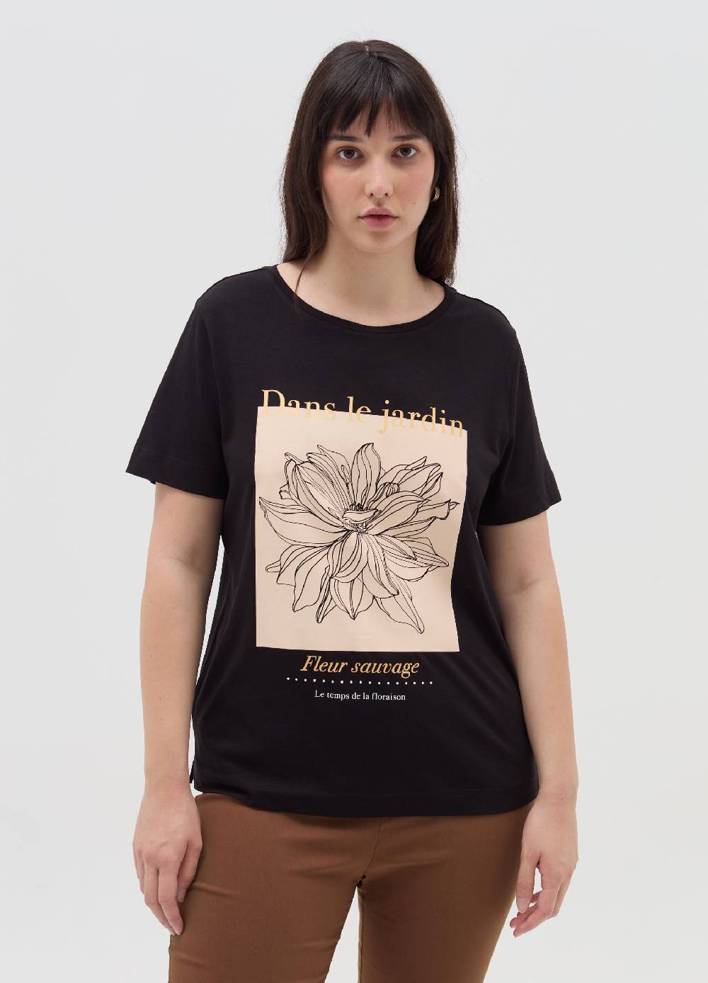 MYA T-shirt In Cotone Con Stampa Curvy