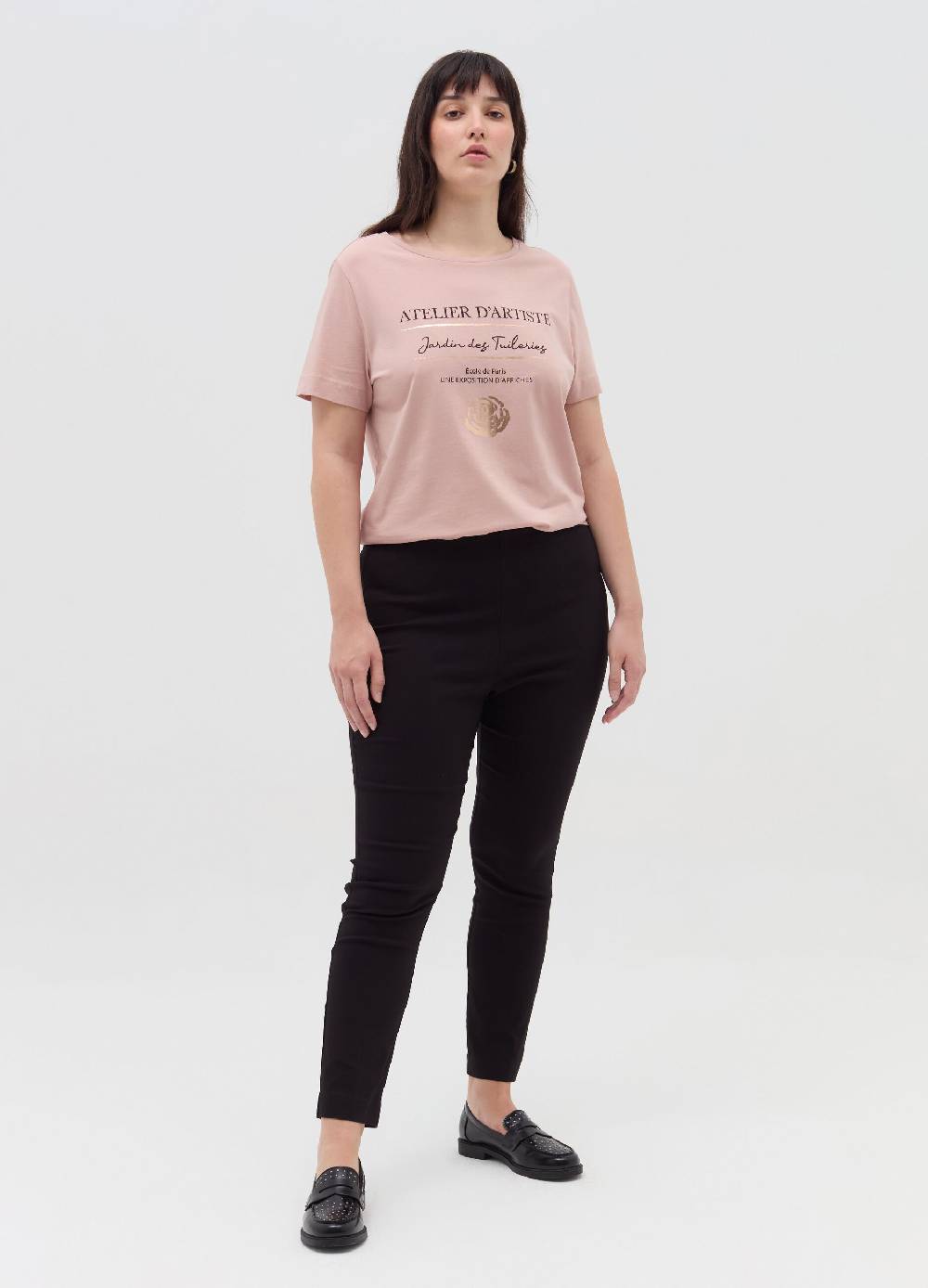 MYA T-shirt In Cotone Con Stampa Curvy