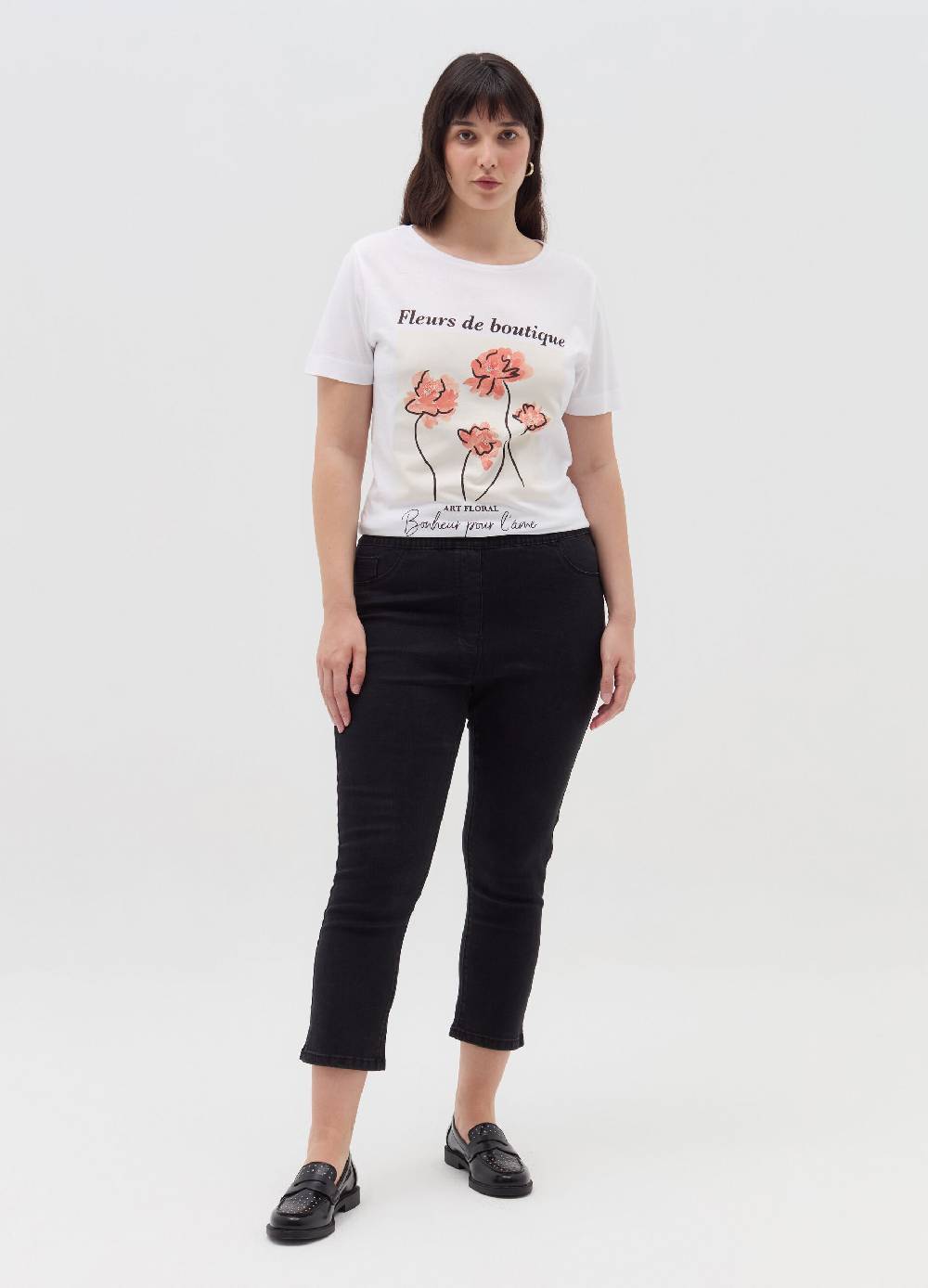 MYA T-shirt In Cotone Con Stampa Curvy