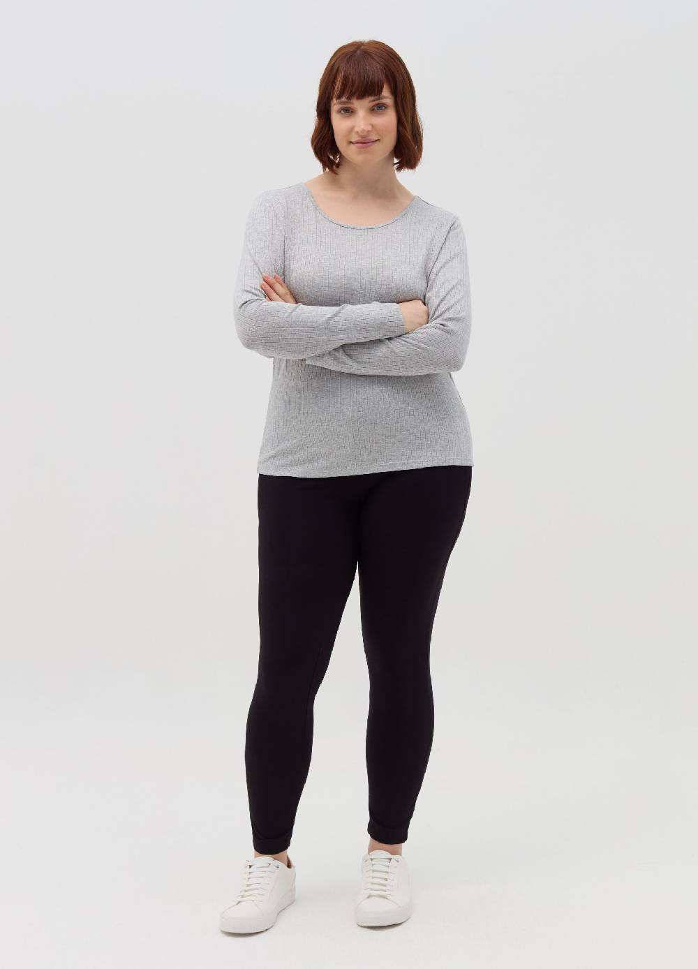 MYA T-shirt In Lurex A Coste Piatte Curvy