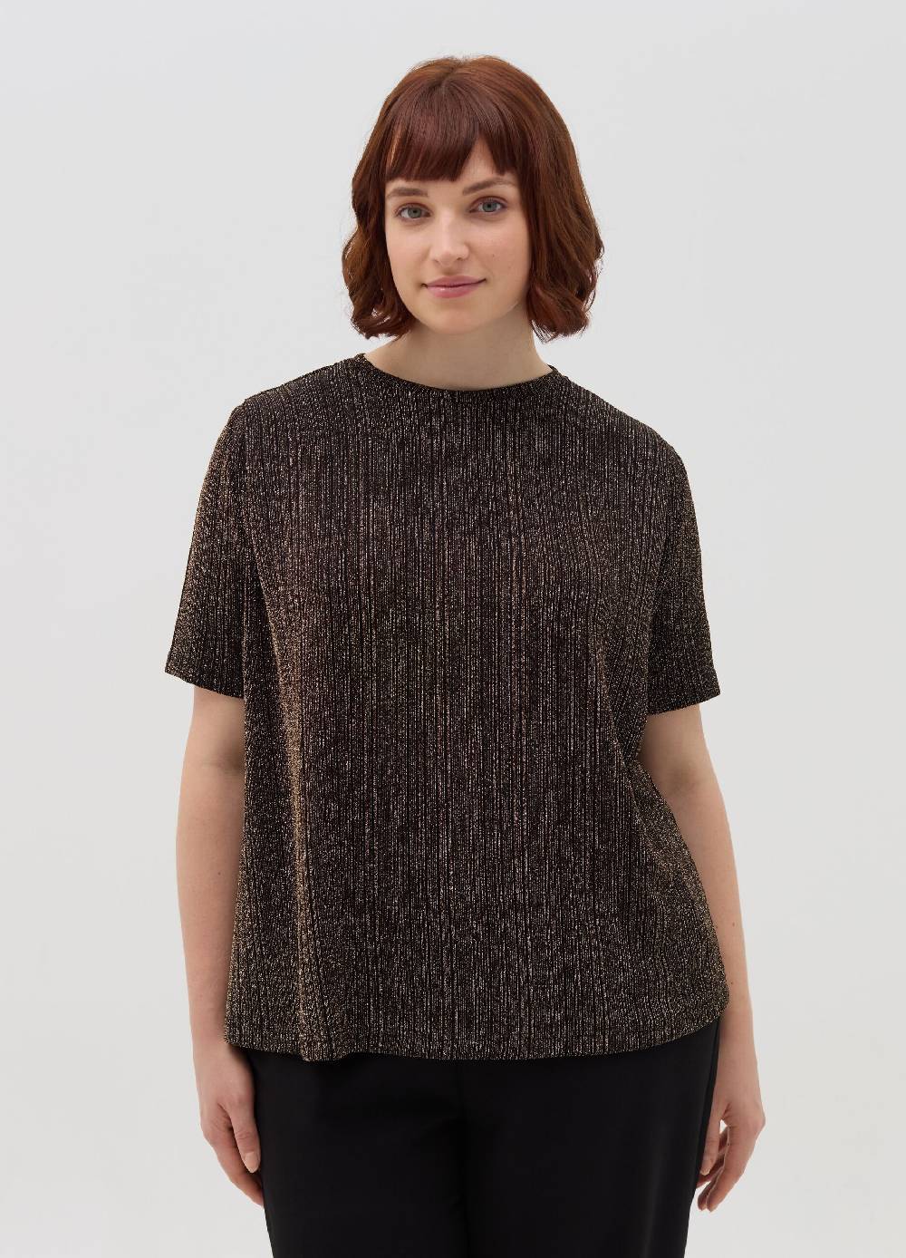 MYA T-shirt In Lurex Curvy