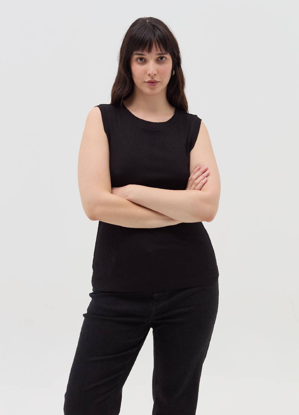 MYA Tank Top A Costine Sottili Curvy